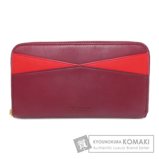 BOTTEGA VENETA ボッテガヴェネタ ラウンドファスナー 長財布（小銭入れあり） カーフ レディース 中古