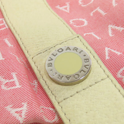 BVLGARI ブルガリ ロゴマニア トートバッグ キャンバス レディース 中古