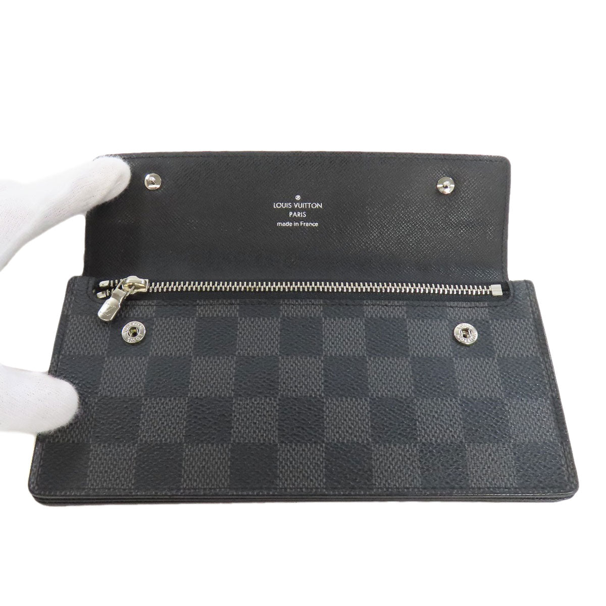LOUIS VUITTON ルイヴィトン N60023 アコルディオン 長財布（小銭入れあり） ダミエキャンバス メンズ 中古