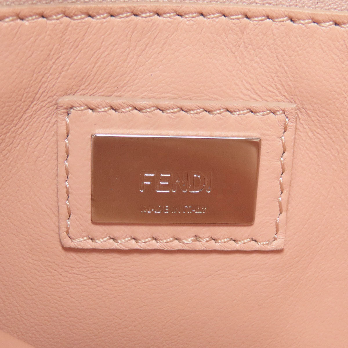 FENDI フェンディ ピーカブーミニ フラワー 2WAY ハンドバッグ カーフ レディース 中古
