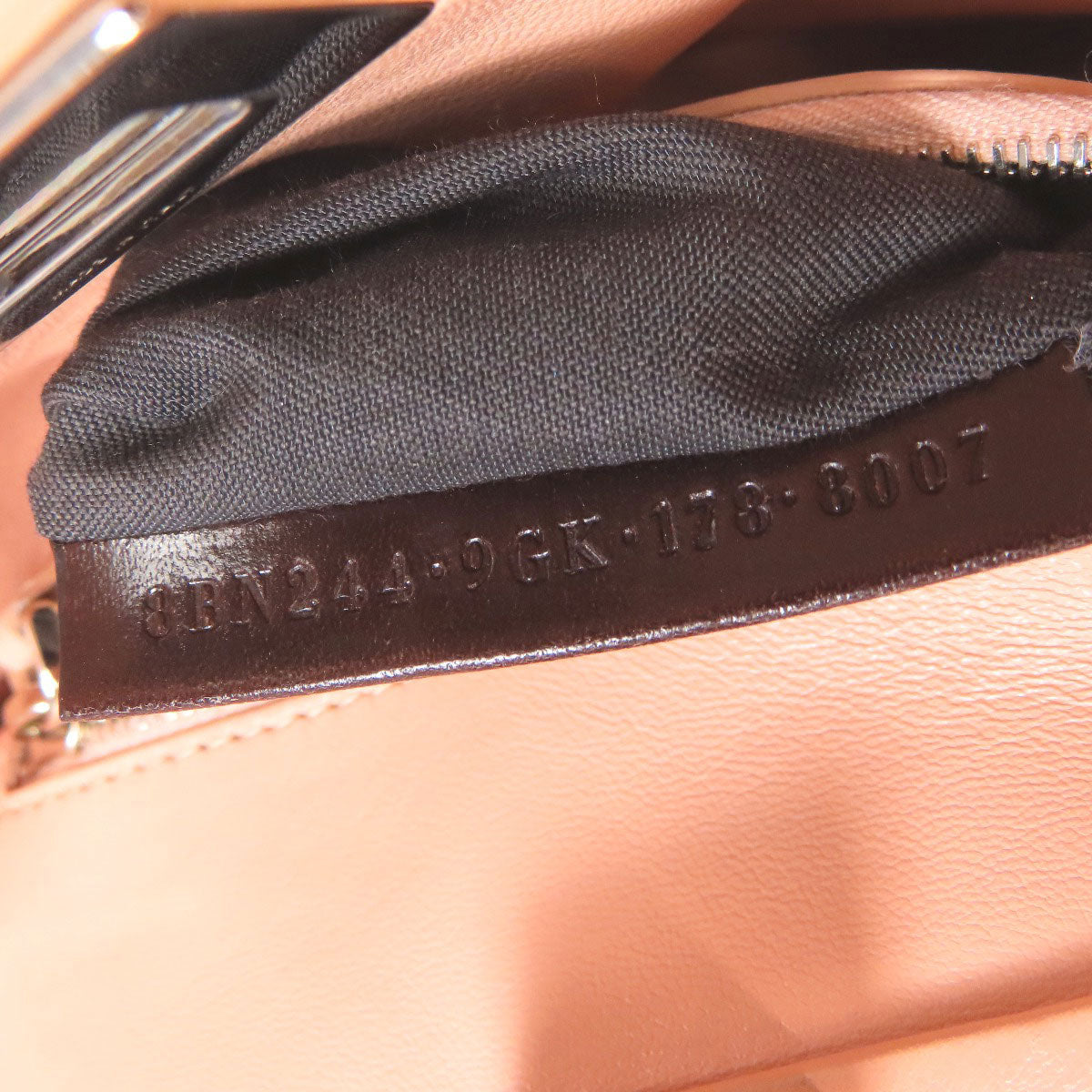 FENDI フェンディ ピーカブーミニ フラワー 2WAY ハンドバッグ カーフ レディース 中古