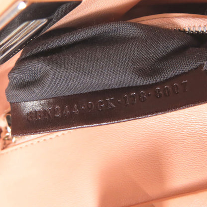 FENDI フェンディ ピーカブーミニ フラワー 2WAY ハンドバッグ カーフ レディース 中古