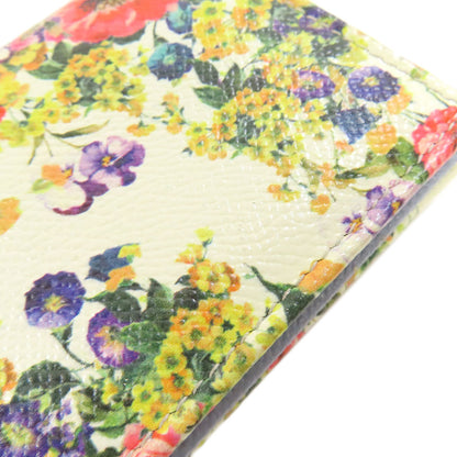 Dolce&Gabbana ドルチェアンドガッバーナ フラワー カードケース レザー レディース 中古