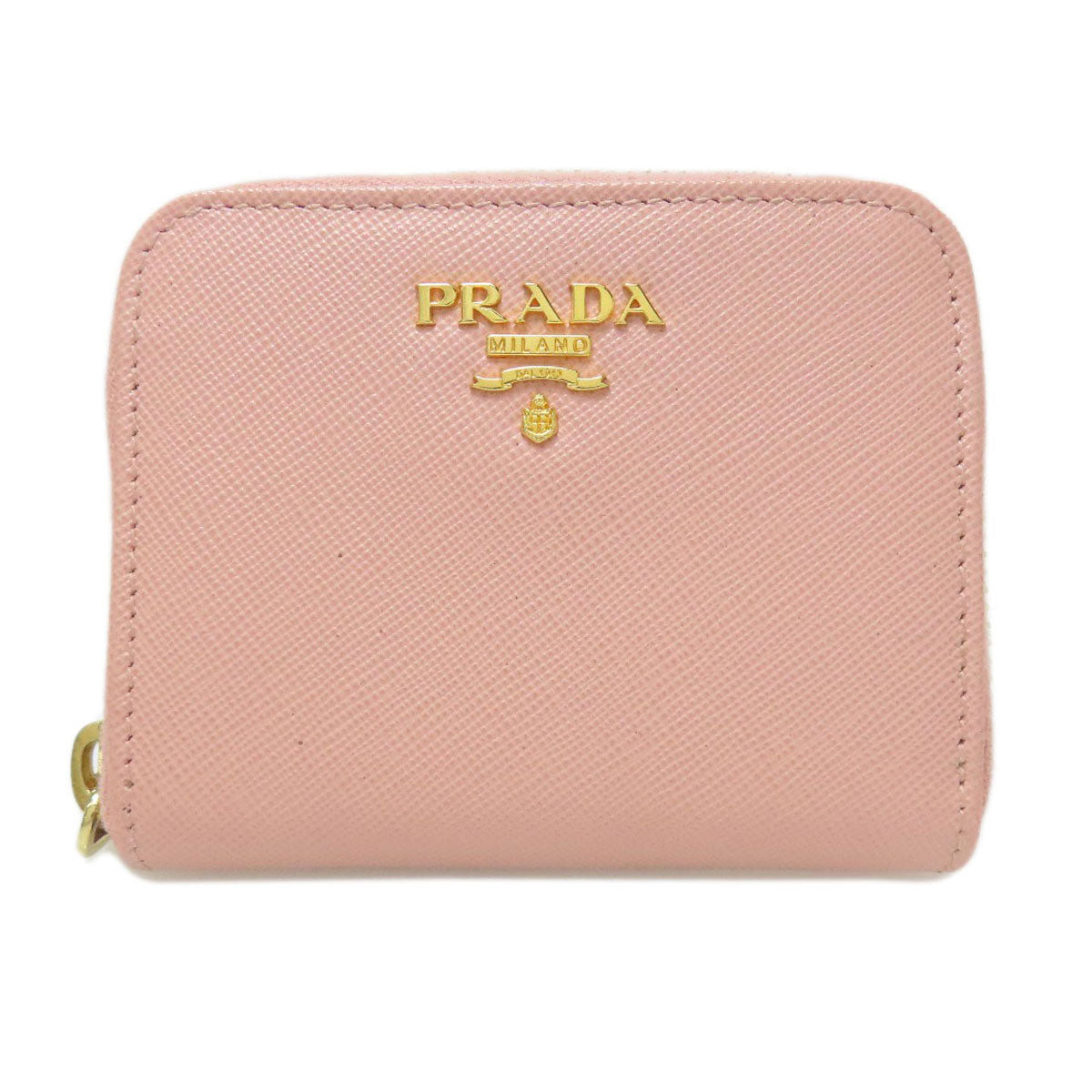 PRADA プラダ サフィアーノ ロゴ金具 コインケース レザー レディース 中古