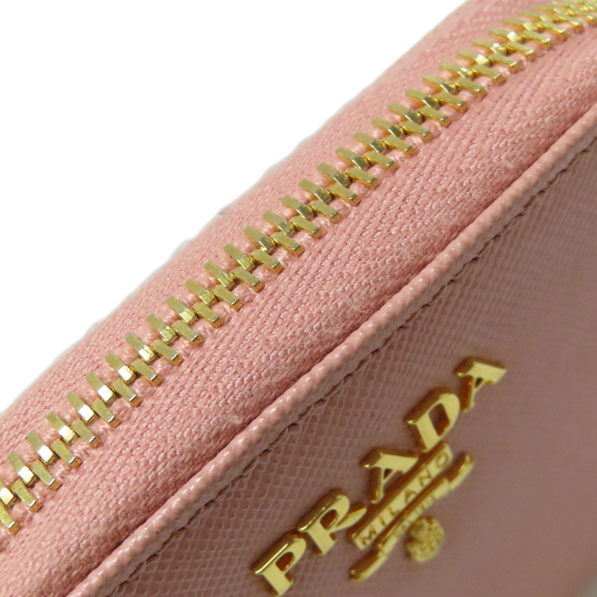 PRADA プラダ サフィアーノ ロゴ金具 コインケース レザー レディース 中古