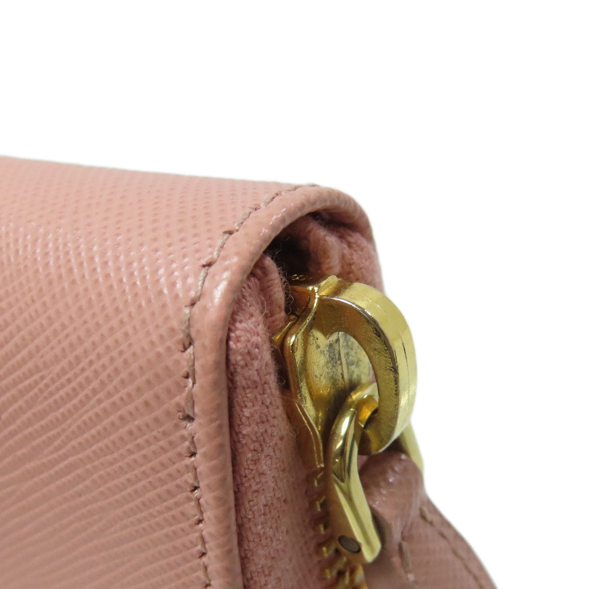 PRADA プラダ サフィアーノ ロゴ金具 コインケース レザー レディース 中古