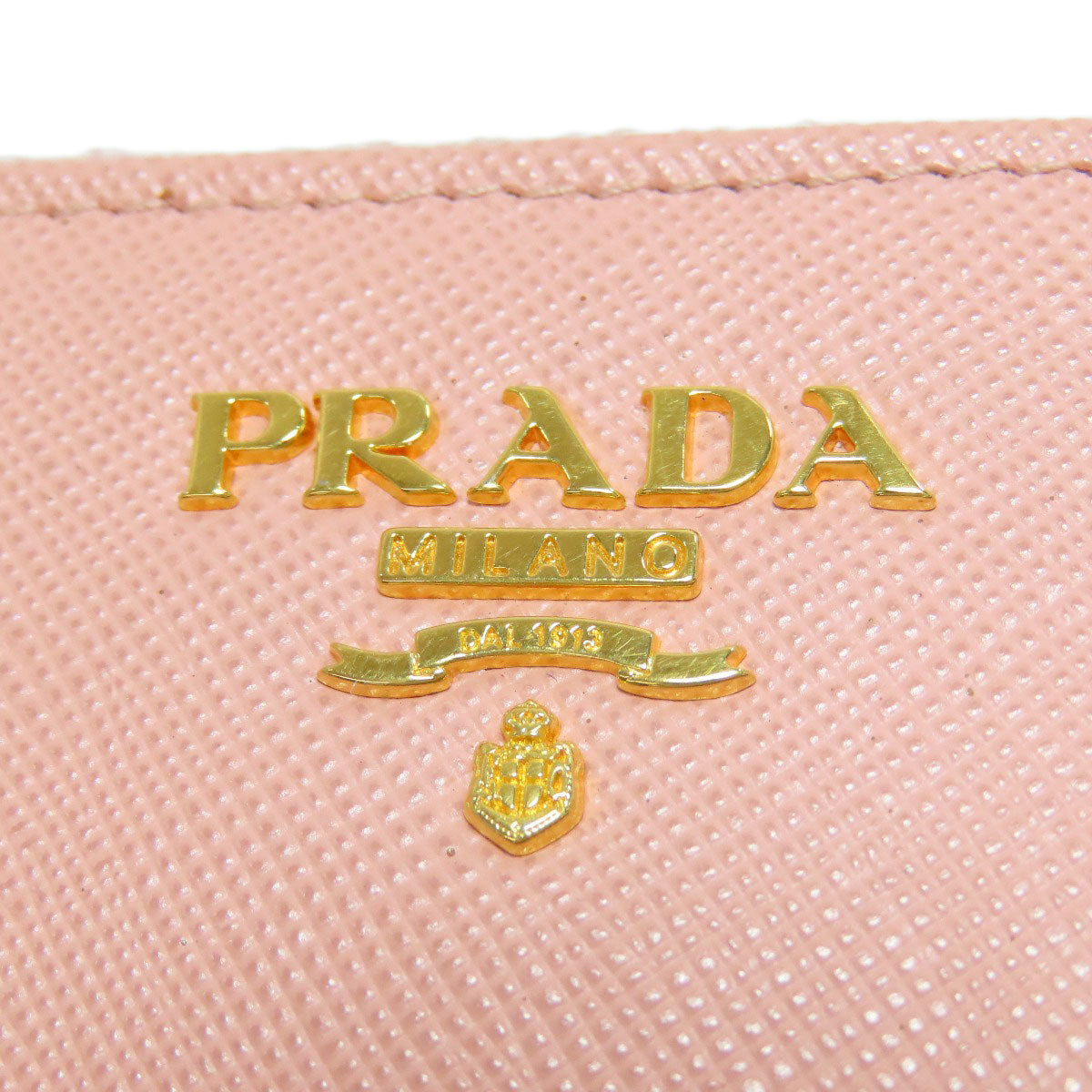 PRADA プラダ サフィアーノ ロゴ金具 コインケース レザー レディース 中古