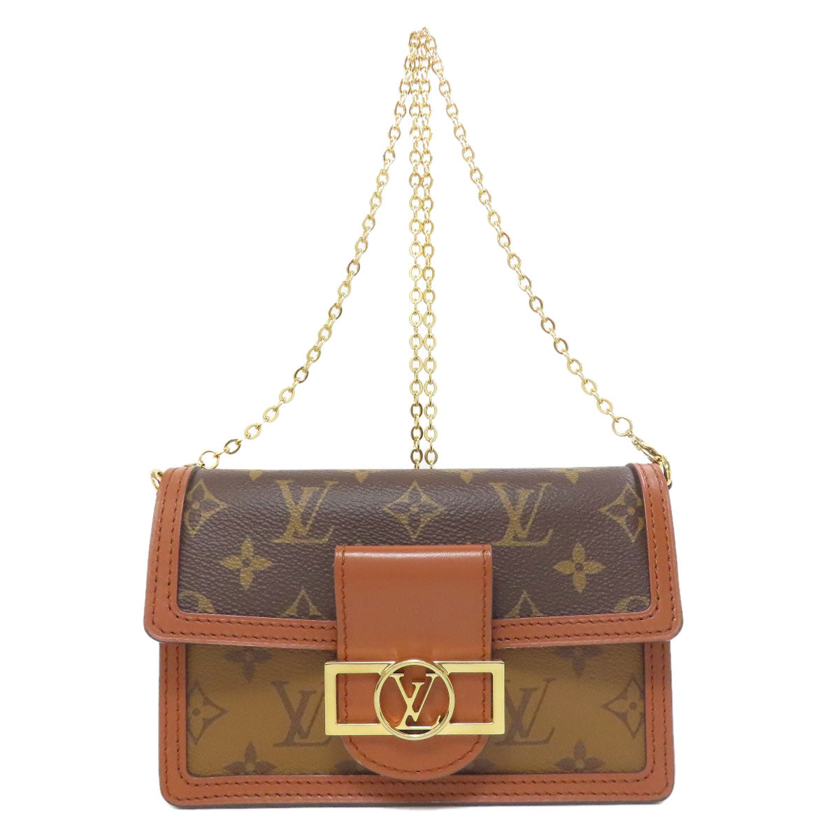 LOUIS VUITTON ルイヴィトン M68746 ポルトフォイユ・ドーフィーヌ ショルダーバッグ モノグラムリバース レディース 中古