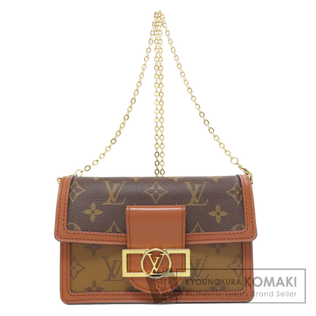 LOUIS VUITTON ルイヴィトン M68746 ポルトフォイユ・ドーフィーヌ ショルダーバッグ モノグラムリバース レディース 中古