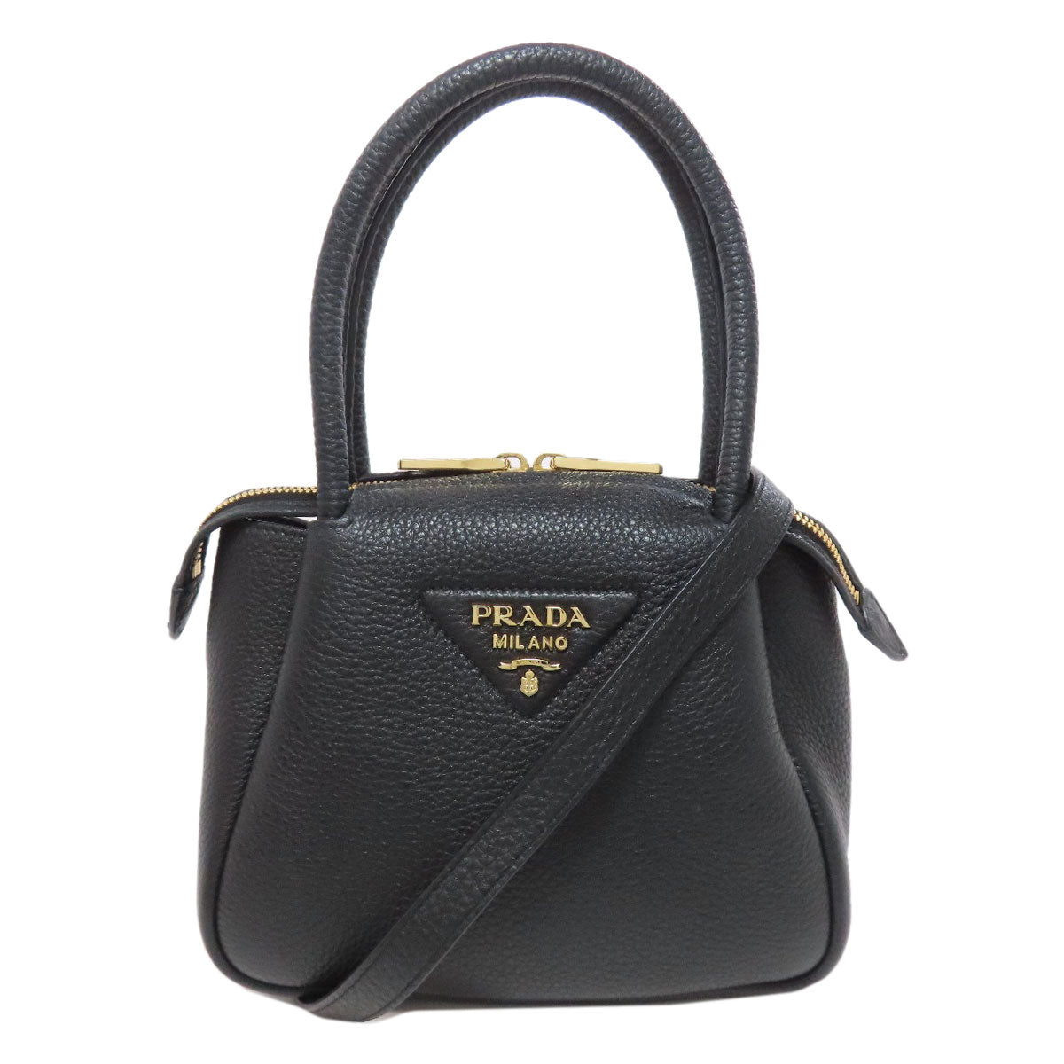 PRADA プラダ 2WAY ハンドバッグ レザー レディース 中古