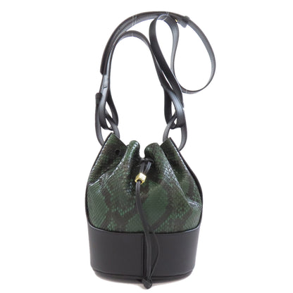 LOEWE ロエベ バルーン 2WAY トートバッグ パイソン レディース 中古