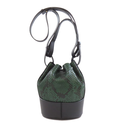 LOEWE ロエベ バルーン 2WAY トートバッグ パイソン レディース 中古