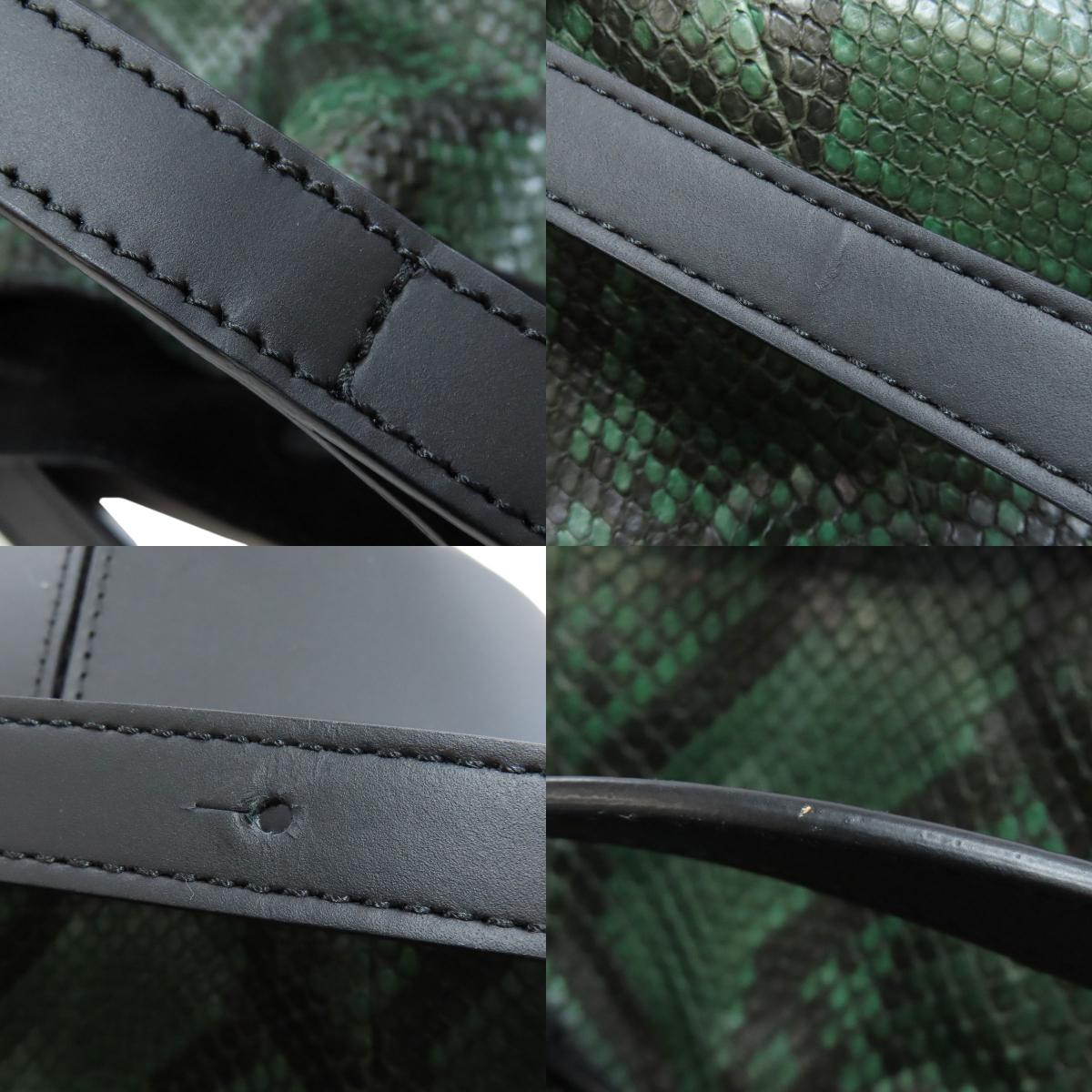 LOEWE ロエベ バルーン 2WAY トートバッグ パイソン レディース 中古