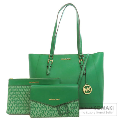 Michael Kors マイケルコース ロゴ トートバッグ レザー レディース 中古