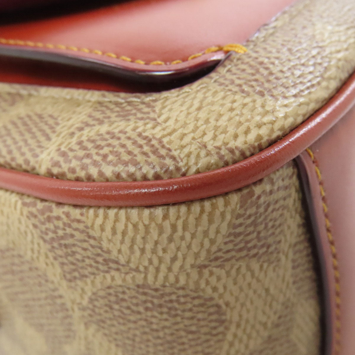 COACH コーチ C0694 シグネチャー ショルダーバッグ PVC レディース 中古