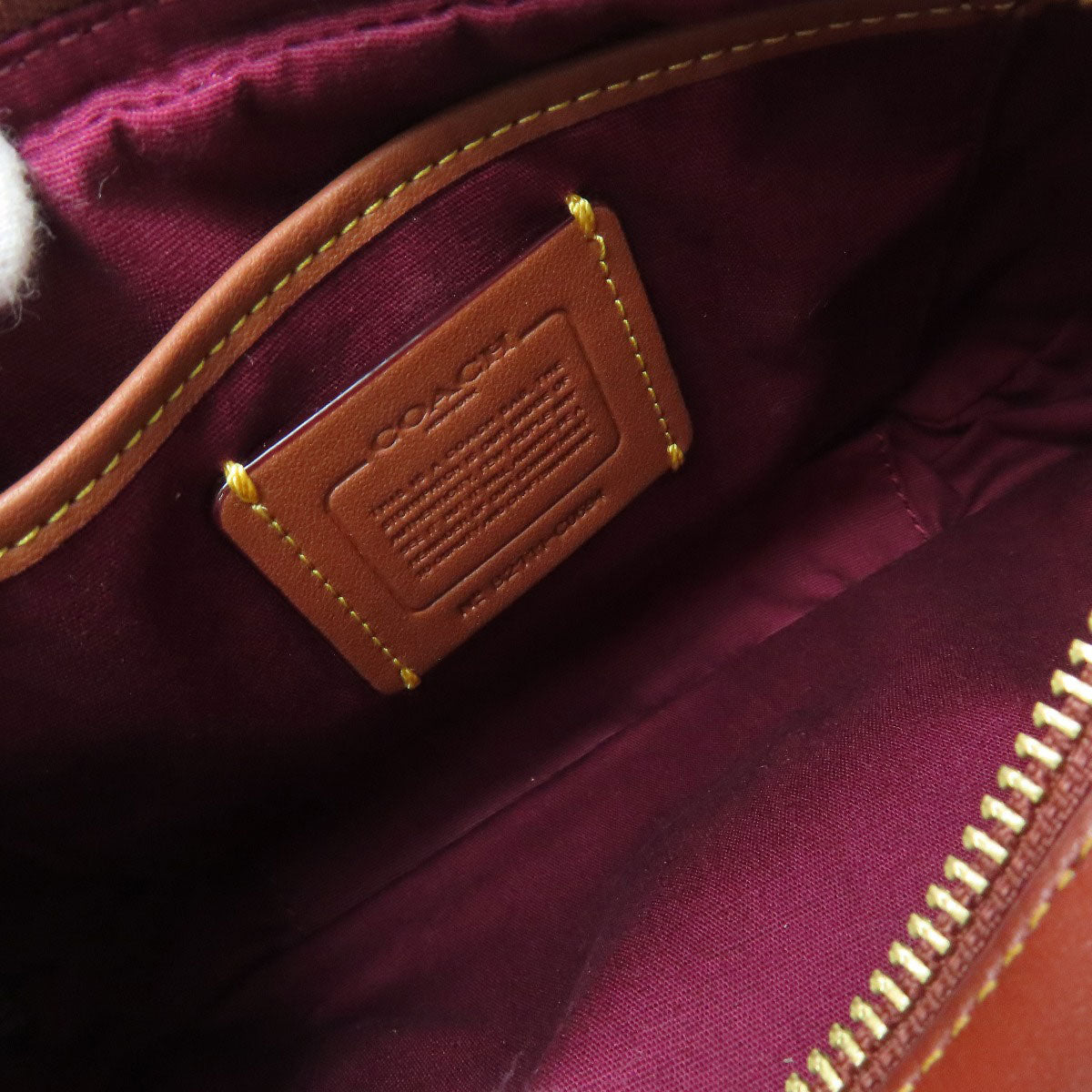 COACH コーチ C0694 シグネチャー ショルダーバッグ PVC レディース 中古
