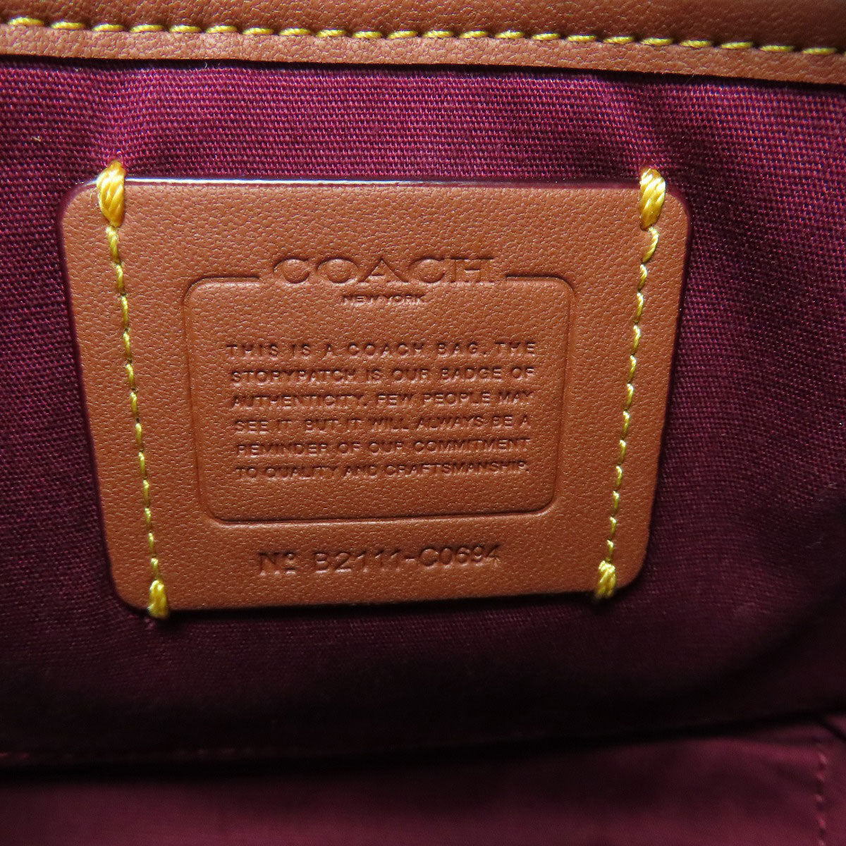 COACH コーチ C0694 シグネチャー ショルダーバッグ PVC レディース 中古