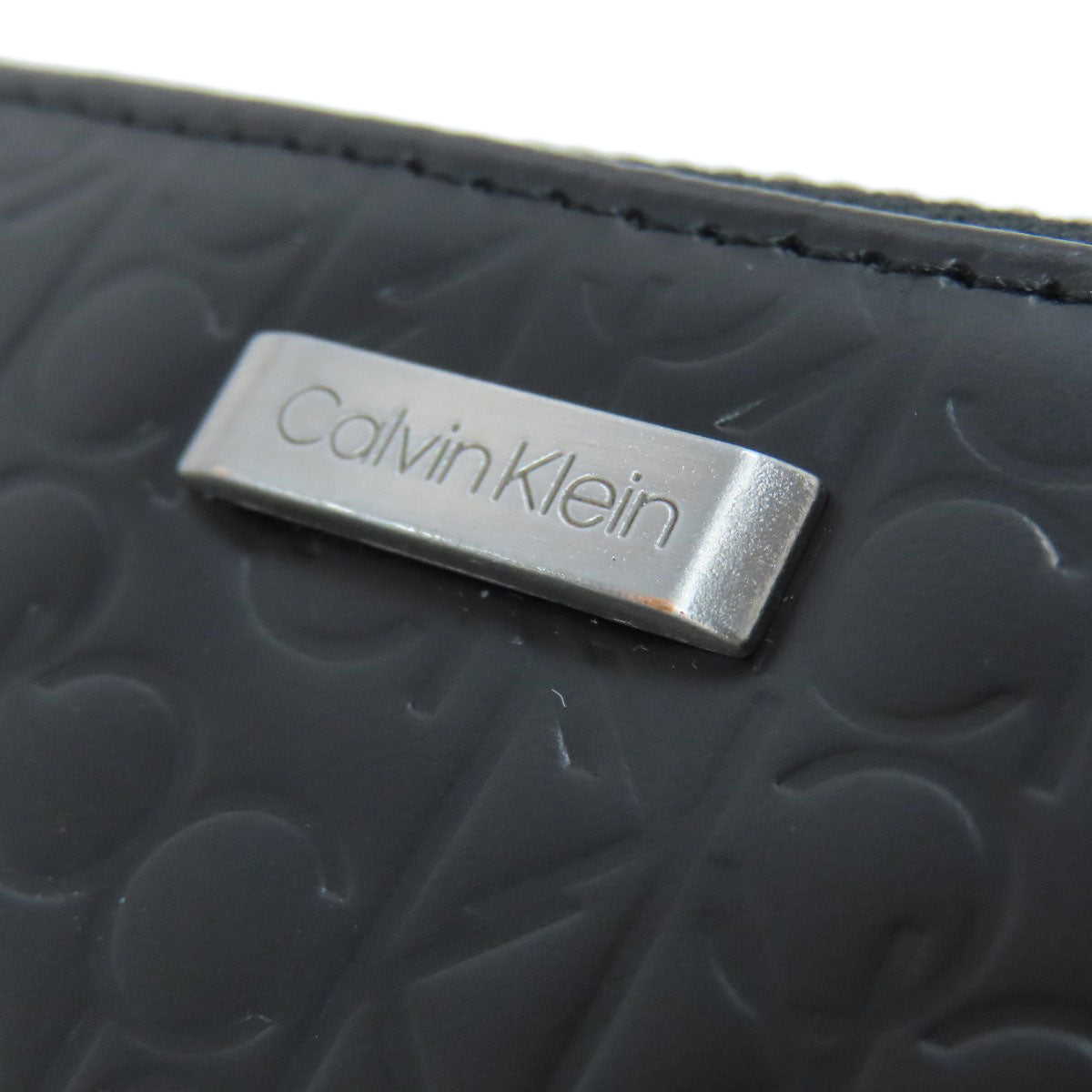 Calvin Klein カルバンクライン ロゴ 長財布（小銭入れあり） レザー レディース 中古