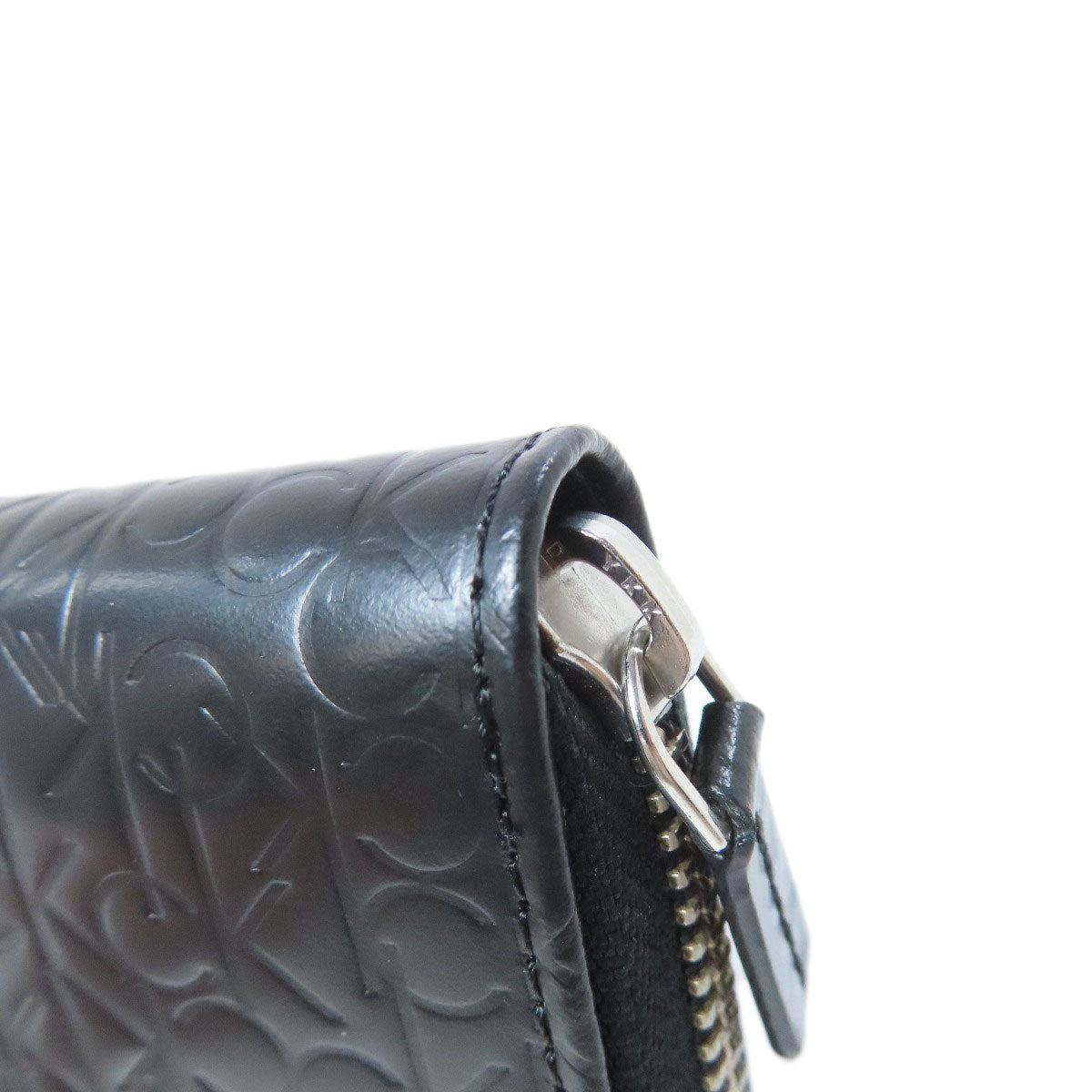 Calvin Klein カルバンクライン ロゴ 長財布（小銭入れあり） レザー レディース 中古