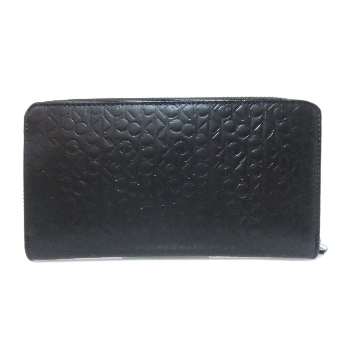 Calvin Klein カルバンクライン ロゴ 長財布（小銭入れあり） レザー レディース 中古