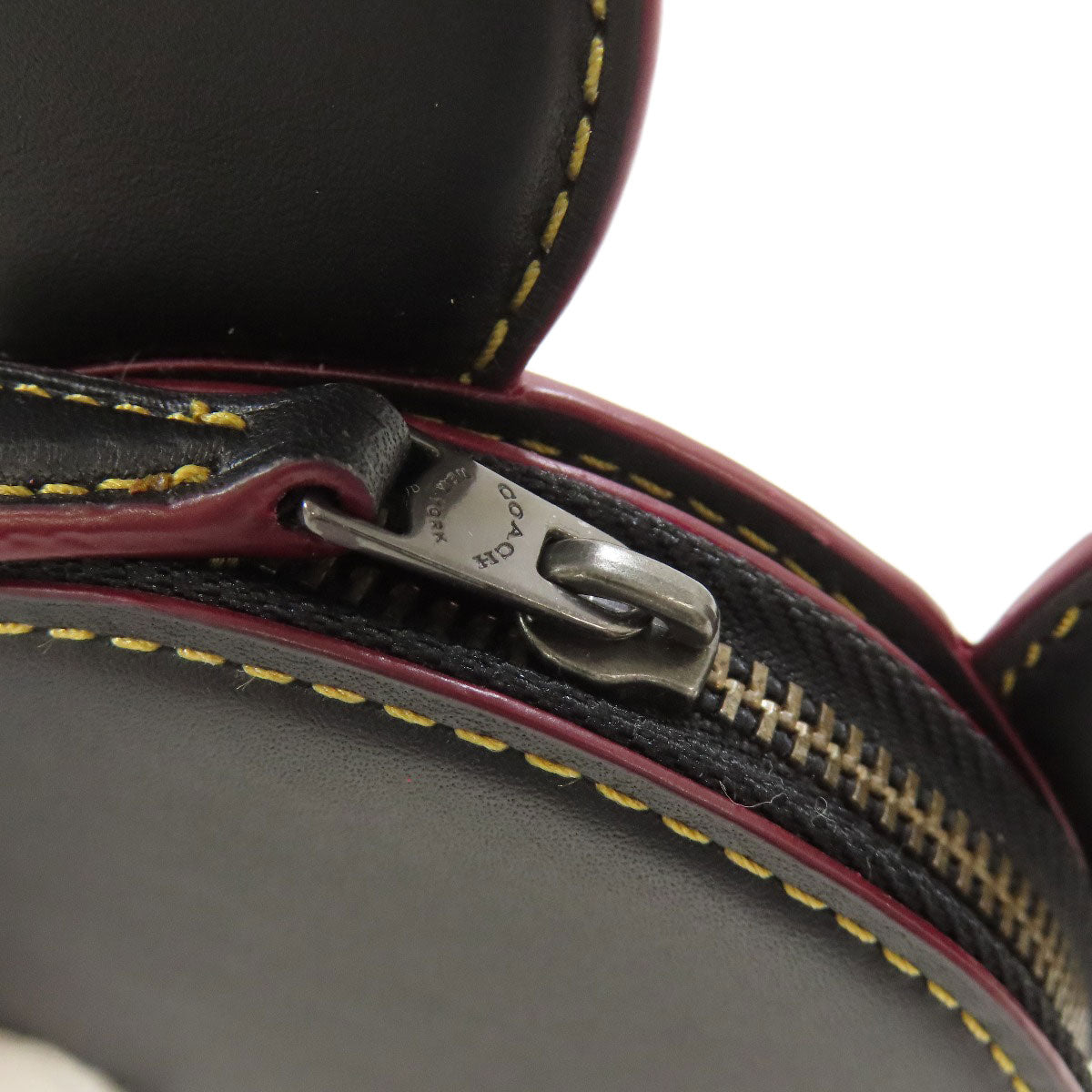 COACH コーチ F59071 ディズニーコラボ ミッキー コインケース レザー レディース 中古