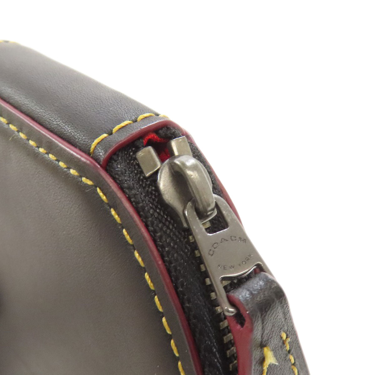 COACH コーチ F59071 ディズニーコラボ ミッキー コインケース レザー レディース 中古