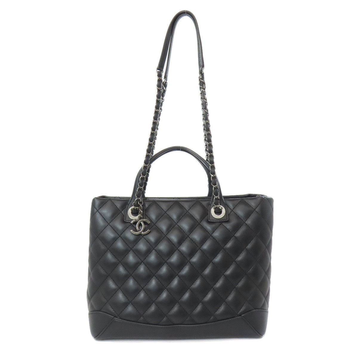 CHANEL シャネル マトラッセ 2WAY トートバッグ ラムスキン レディース 中古