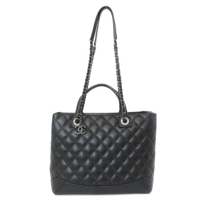 CHANEL シャネル マトラッセ 2WAY トートバッグ ラムスキン レディース 中古