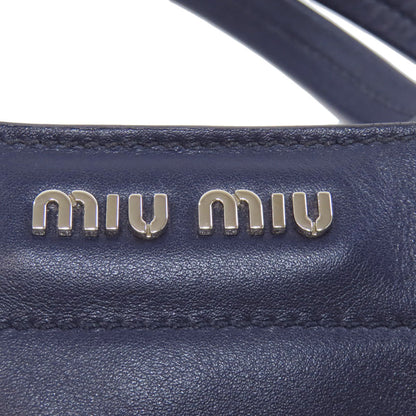 MIUMIU ミュウミュウ ロゴ トートバッグ レザー レディース 中古