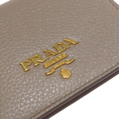 PRADA プラダ ロゴ 二つ折り財布（小銭入れあり） レザー レディース 中古