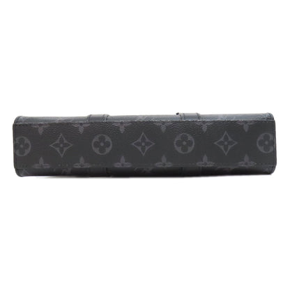 LOUIS VUITTON ルイヴィトン M46456 サックプラ・クロス ハンドバッグ モノグラムエクリプス メンズ 中古