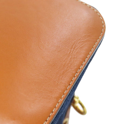 FENDI フェンディ モン トレゾール ミニ 巾着ショルダー ショルダーバッグ デニム レディース 中古