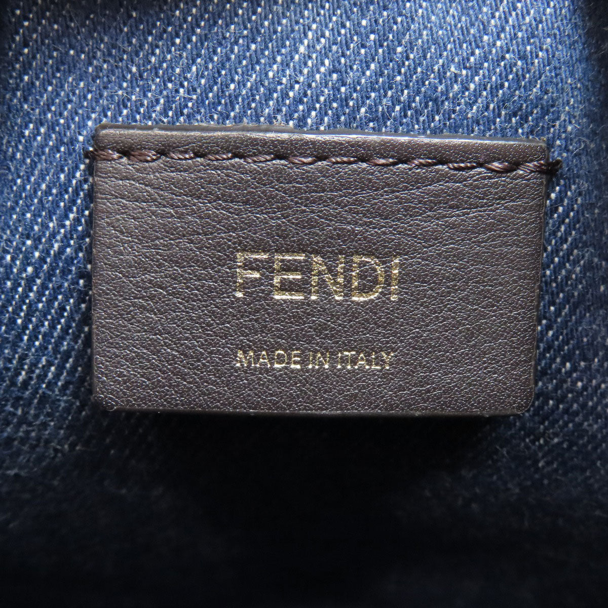 FENDI フェンディ モン トレゾール ミニ 巾着ショルダー ショルダーバッグ デニム レディース 中古