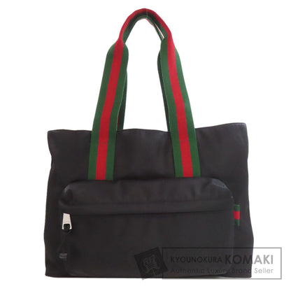 GUCCI グッチ 802172 ラージトート シェリーライン トートバッグ ナイロン レディース 中古
