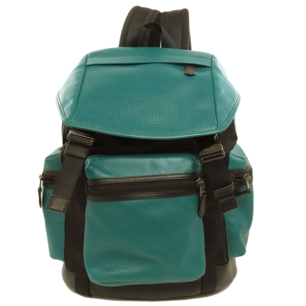 COACH コーチ F57477 パーフォレイテッド パンチング リュック・デイパック レザー レディース 中古