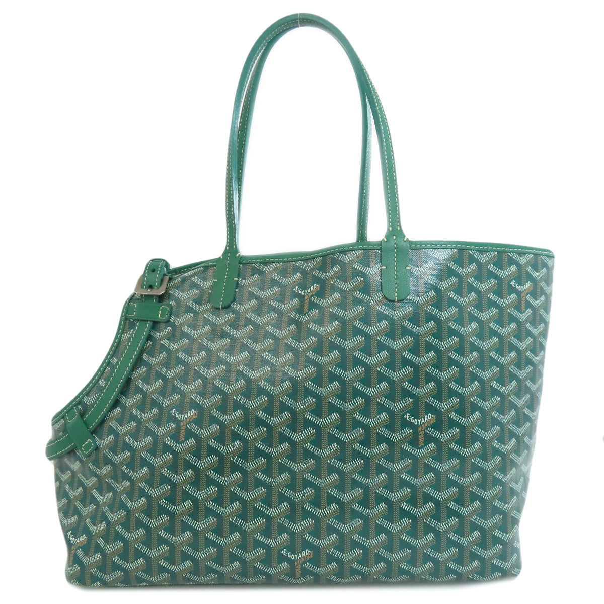 GOYARD ゴヤール シアン・グリ トートバッグ コーティングキャンバス レディース 中古