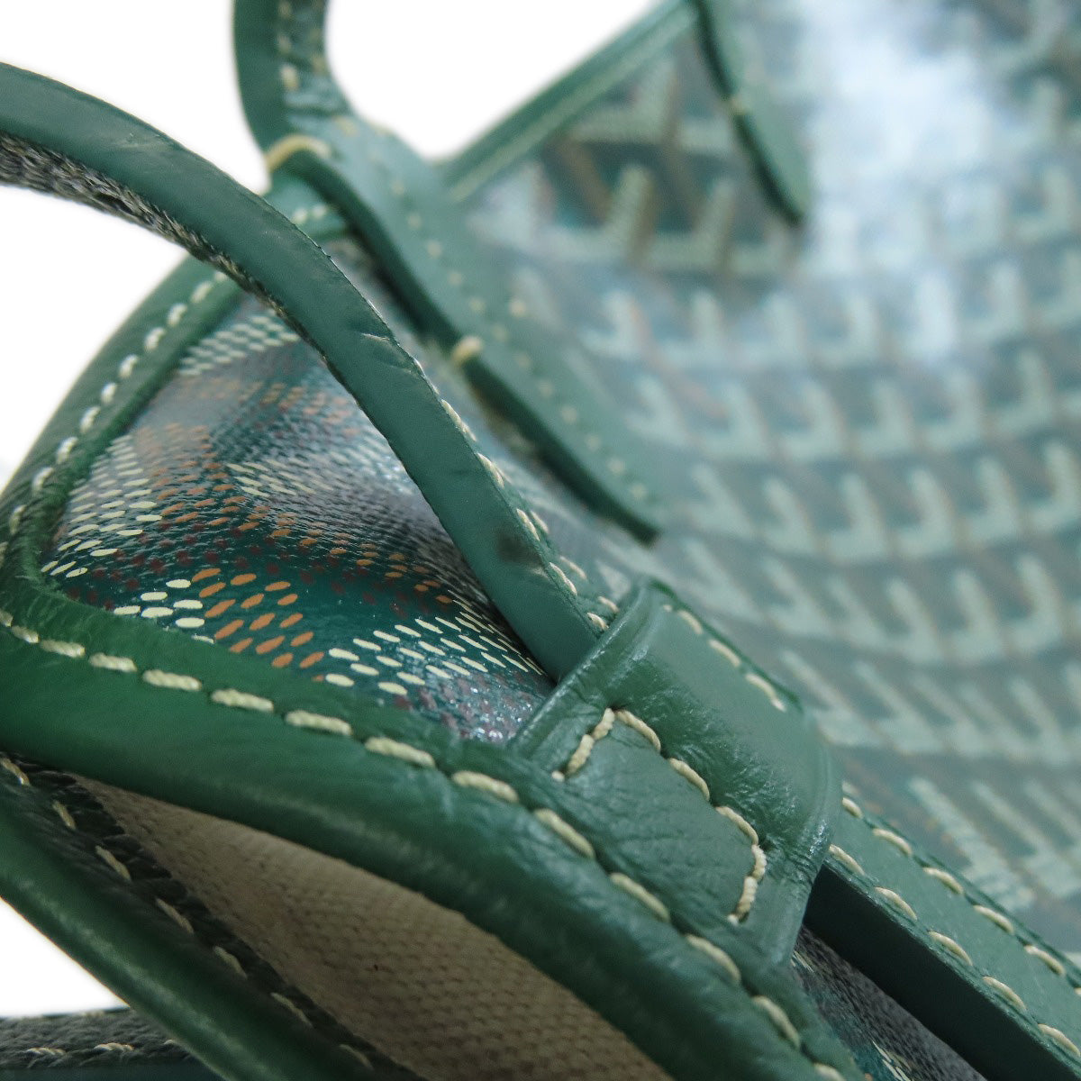 GOYARD ゴヤール シアン・グリ トートバッグ コーティングキャンバス レディース 中古