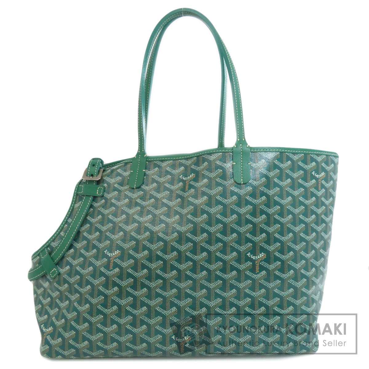 GOYARD ゴヤール シアン・グリ トートバッグ コーティングキャンバス レディース 中古