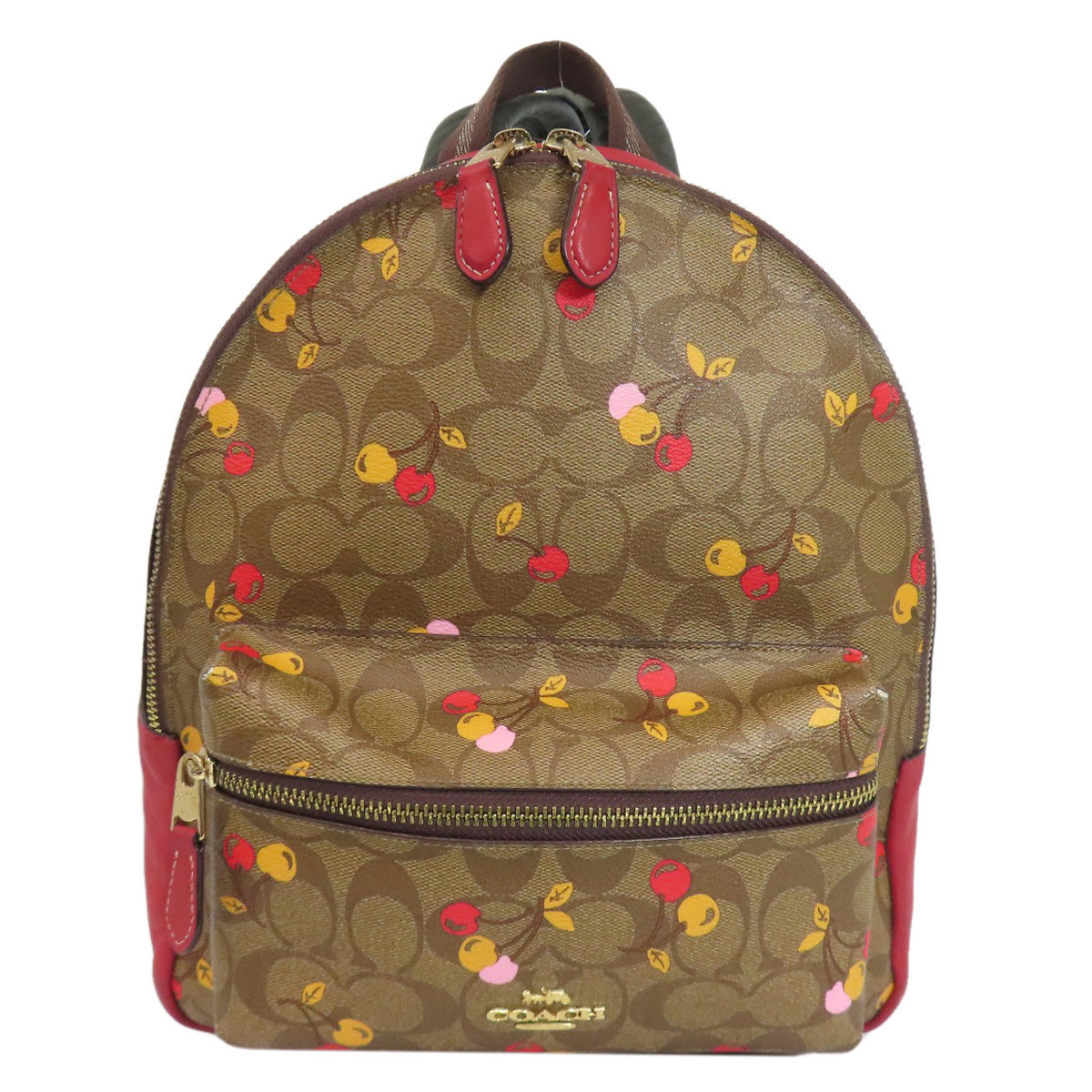 COACH コーチ F31372 チェリー シグネチャー リュック・デイパック PVC レディース 中古