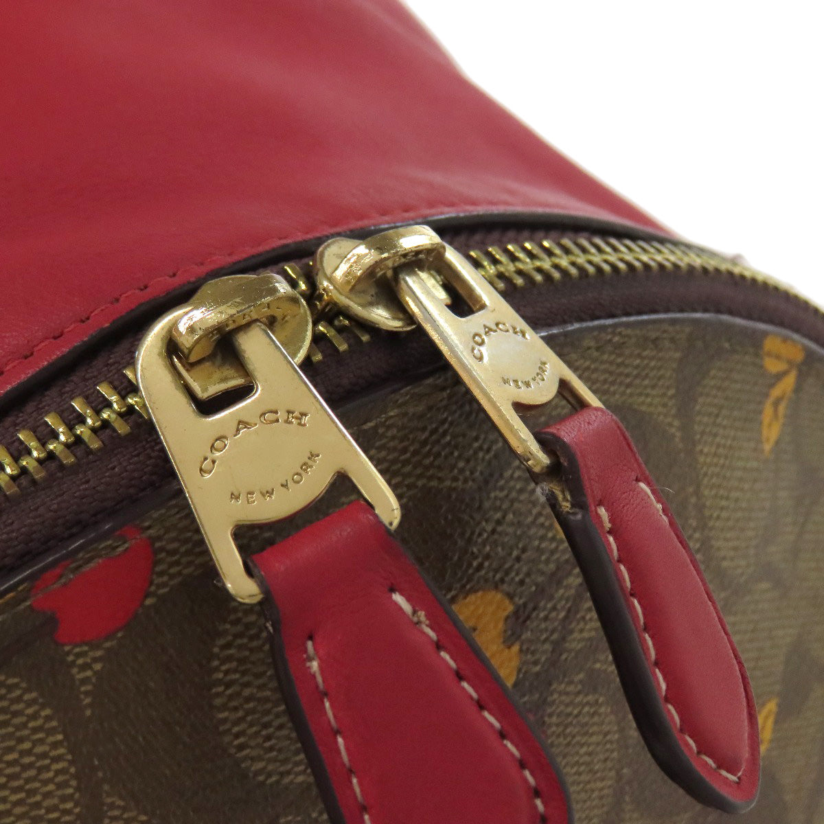 COACH コーチ F31372 チェリー シグネチャー リュック・デイパック PVC レディース 中古