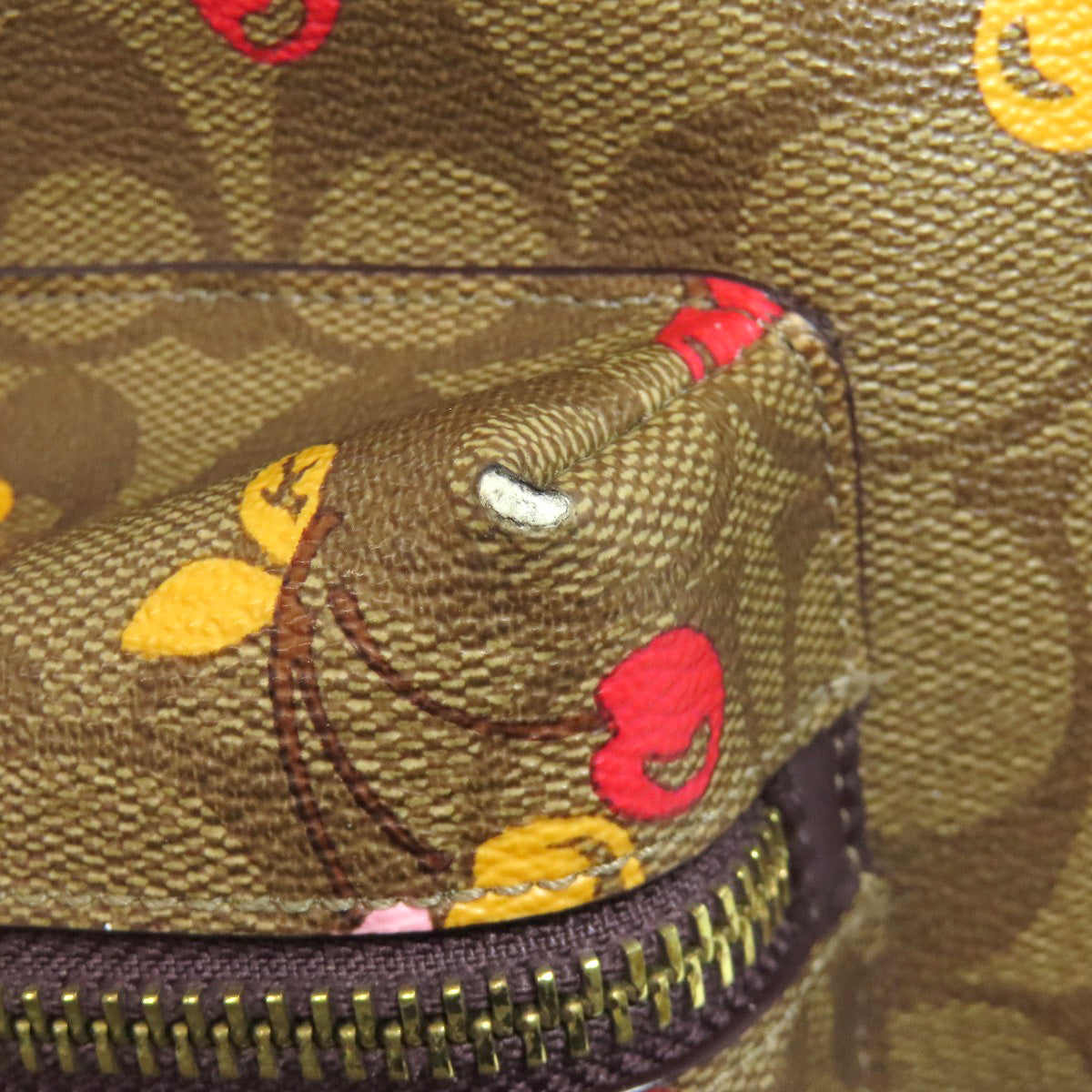 COACH コーチ F31372 チェリー シグネチャー リュック・デイパック PVC レディース 中古