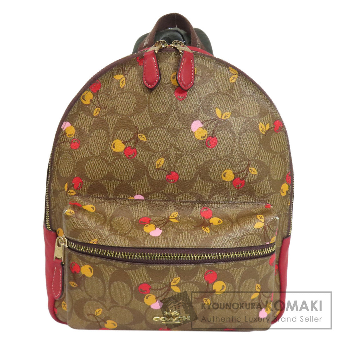 COACH コーチ F31372 チェリー シグネチャー リュック・デイパック PVC レディース 中古