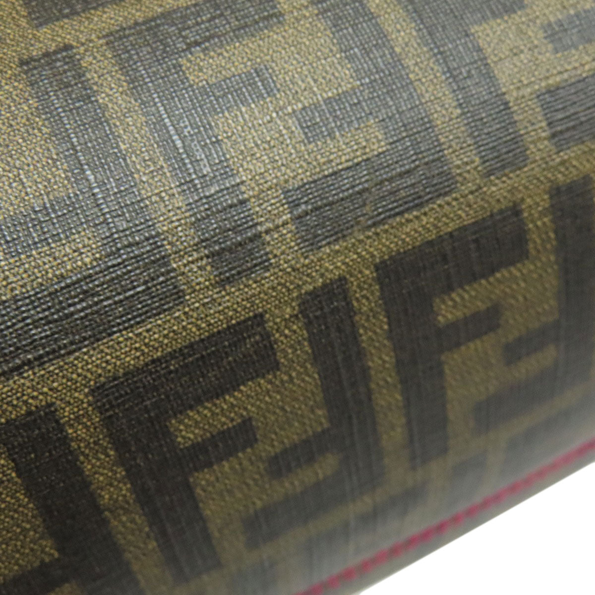 FENDI フェンディ ズッカ柄 トートバッグ レザー レディース 中古