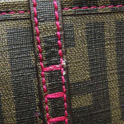 FENDI フェンディ ズッカ柄 トートバッグ レザー レディース 中古