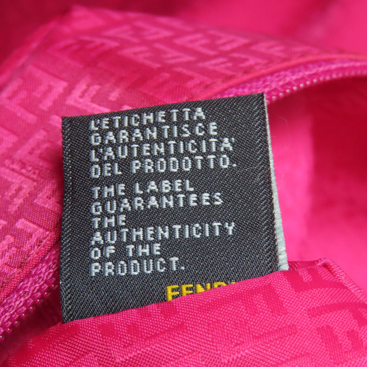 FENDI フェンディ ズッカ柄 トートバッグ レザー レディース 中古