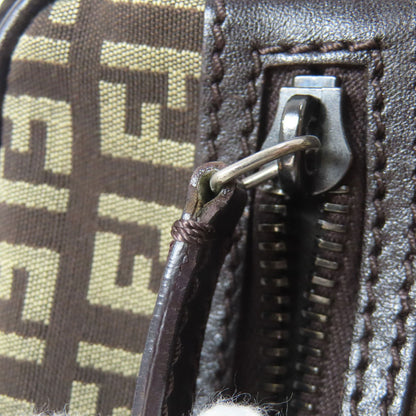 FENDI フェンディ ズッカ柄 ショルダーバッグ キャンバス レディース 中古