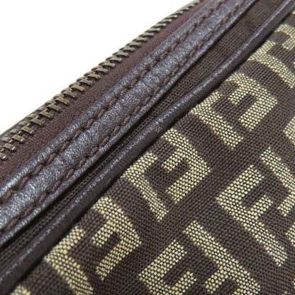 FENDI フェンディ ズッカ柄 ショルダーバッグ キャンバス レディース 中古