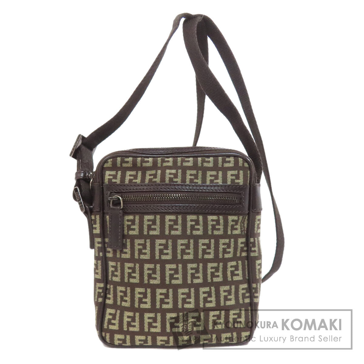 FENDI フェンディ ズッカ柄 ショルダーバッグ キャンバス レディース 中古
