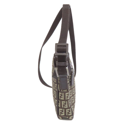 FENDI フェンディ ズッカ柄 ショルダーバッグ キャンバス レディース 中古