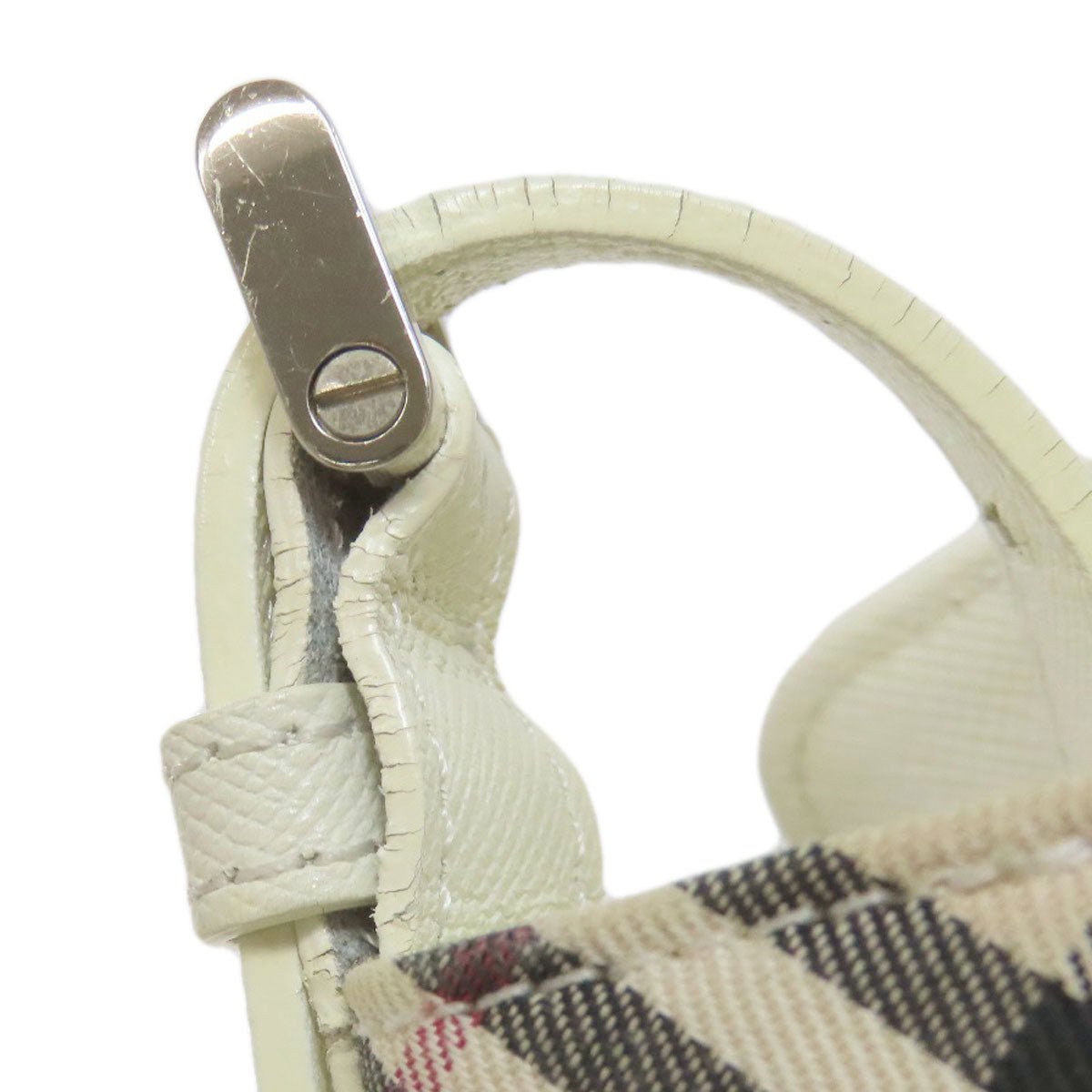 BURBERRY バーバリー ノバチェック ショルダーバッグ レザー レディース 中古